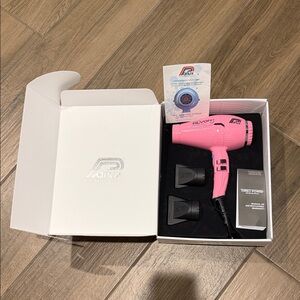 Parlux Alyon Hair Dryer Pink Hair Dryer Set-NEW with box
